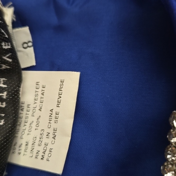 Morton Myles Vintage Royal Blue Gown - Picture 6 of 8